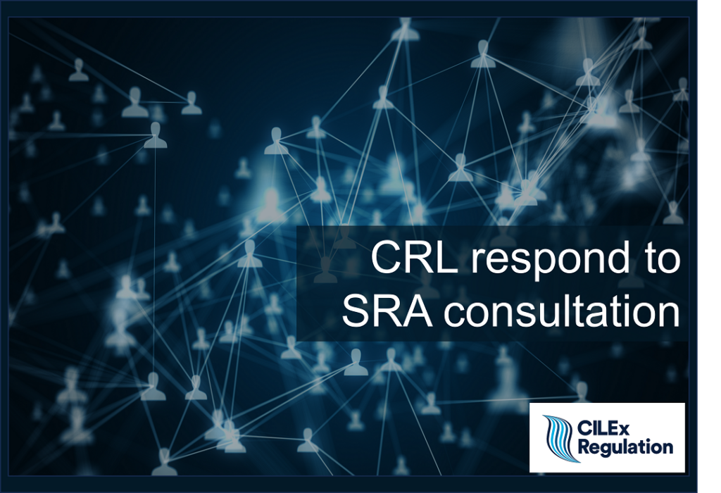 CRL respond to SRA consultation