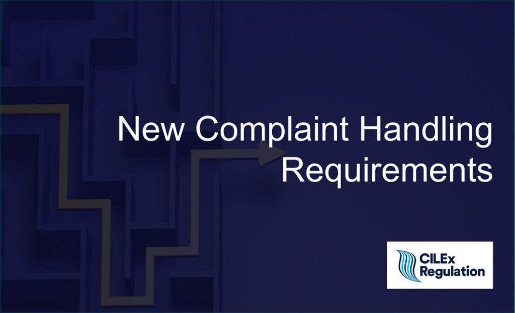 New Complaint Handling Requirements